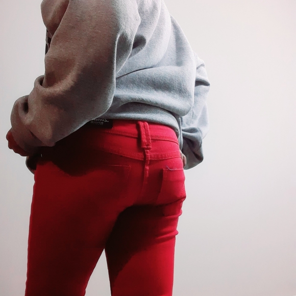 Red skinny jeans - Picture 7 of 8